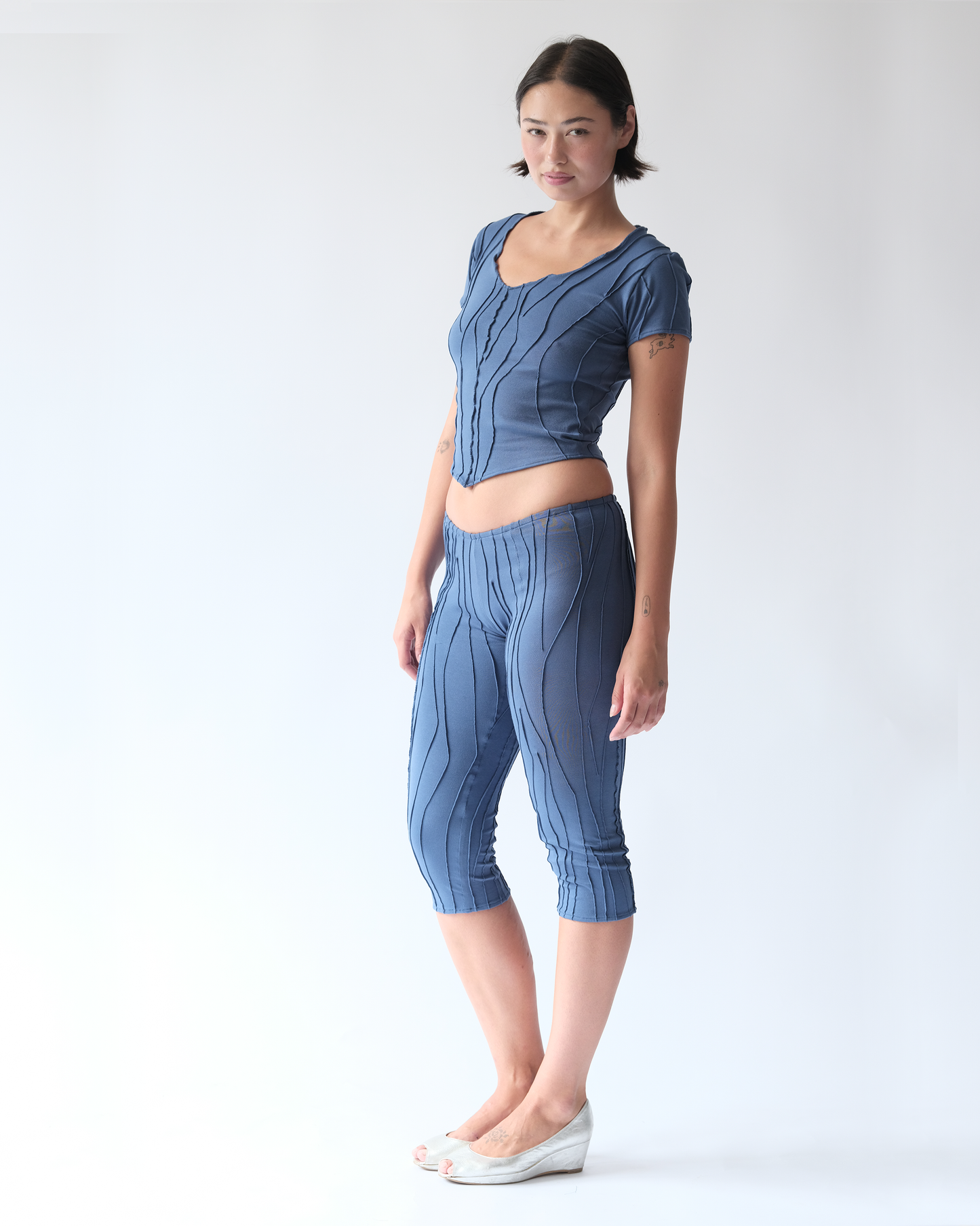 V-neck Tee Blue