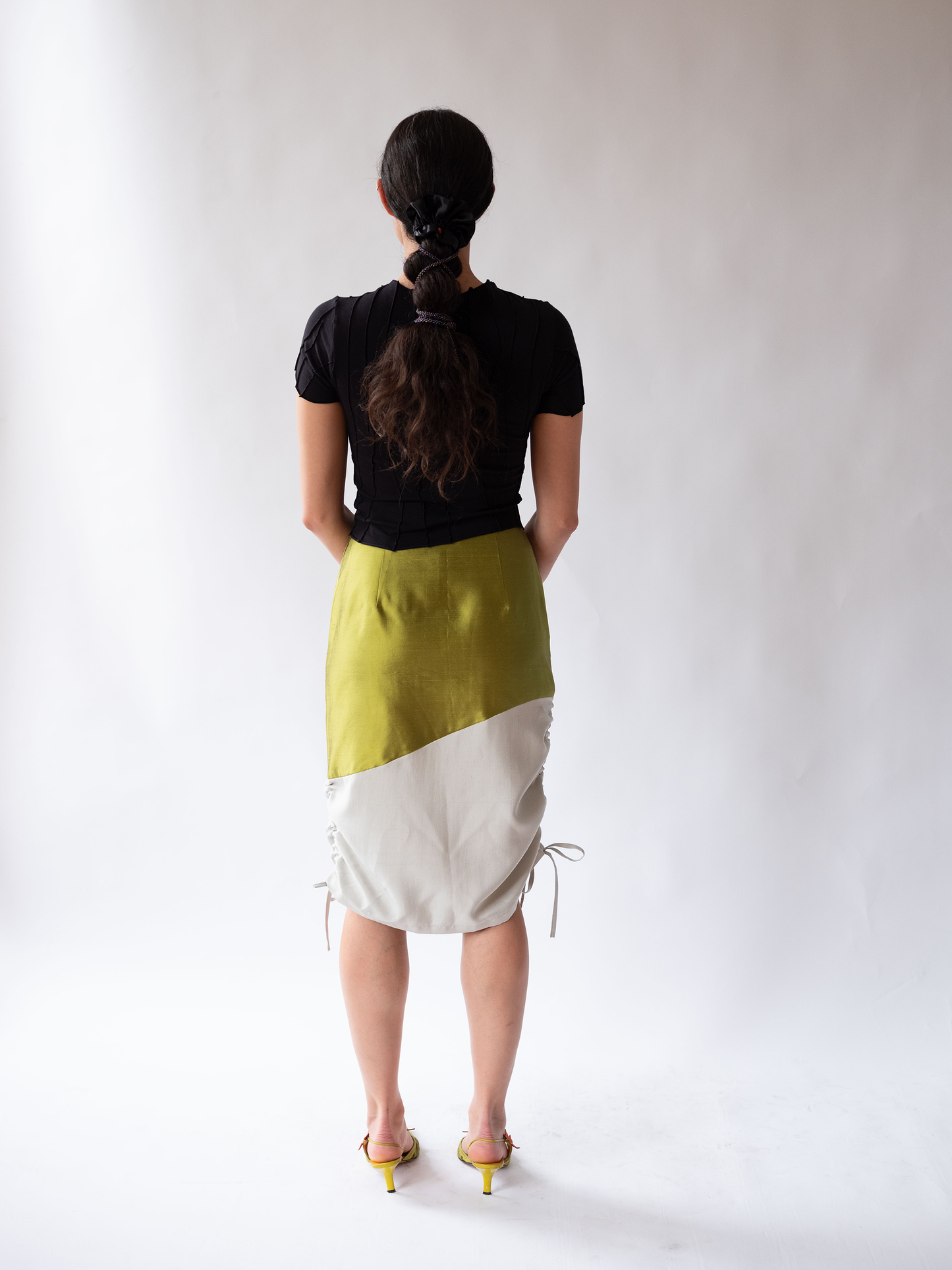 Wave Rushed Skirt