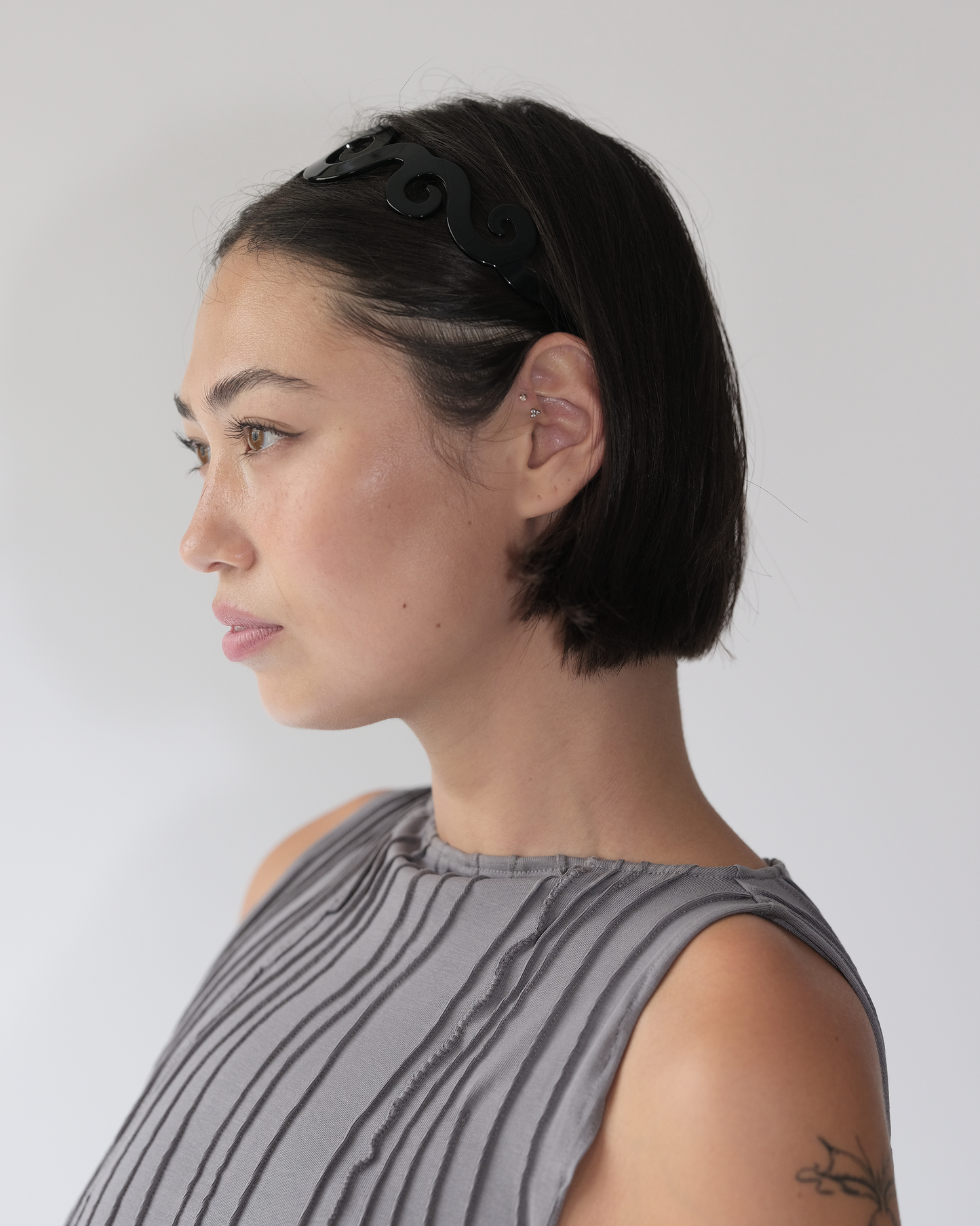 Black Spiral Headband