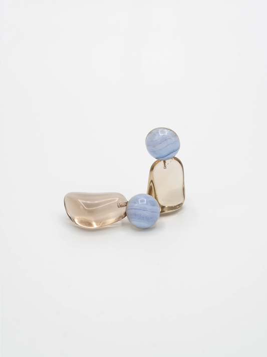 Pebbles Earrings - Blue