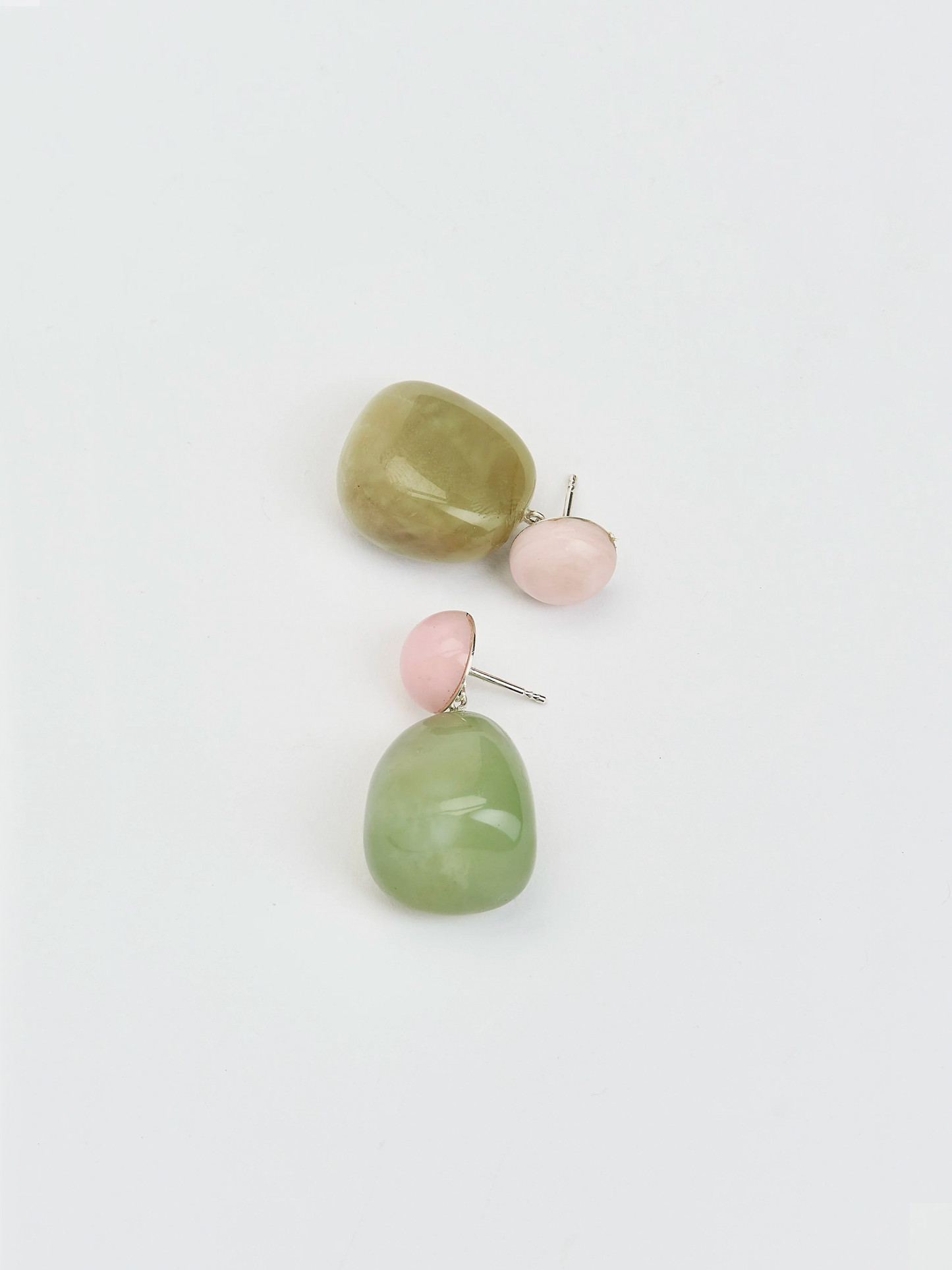 pebbles earrings pink/green