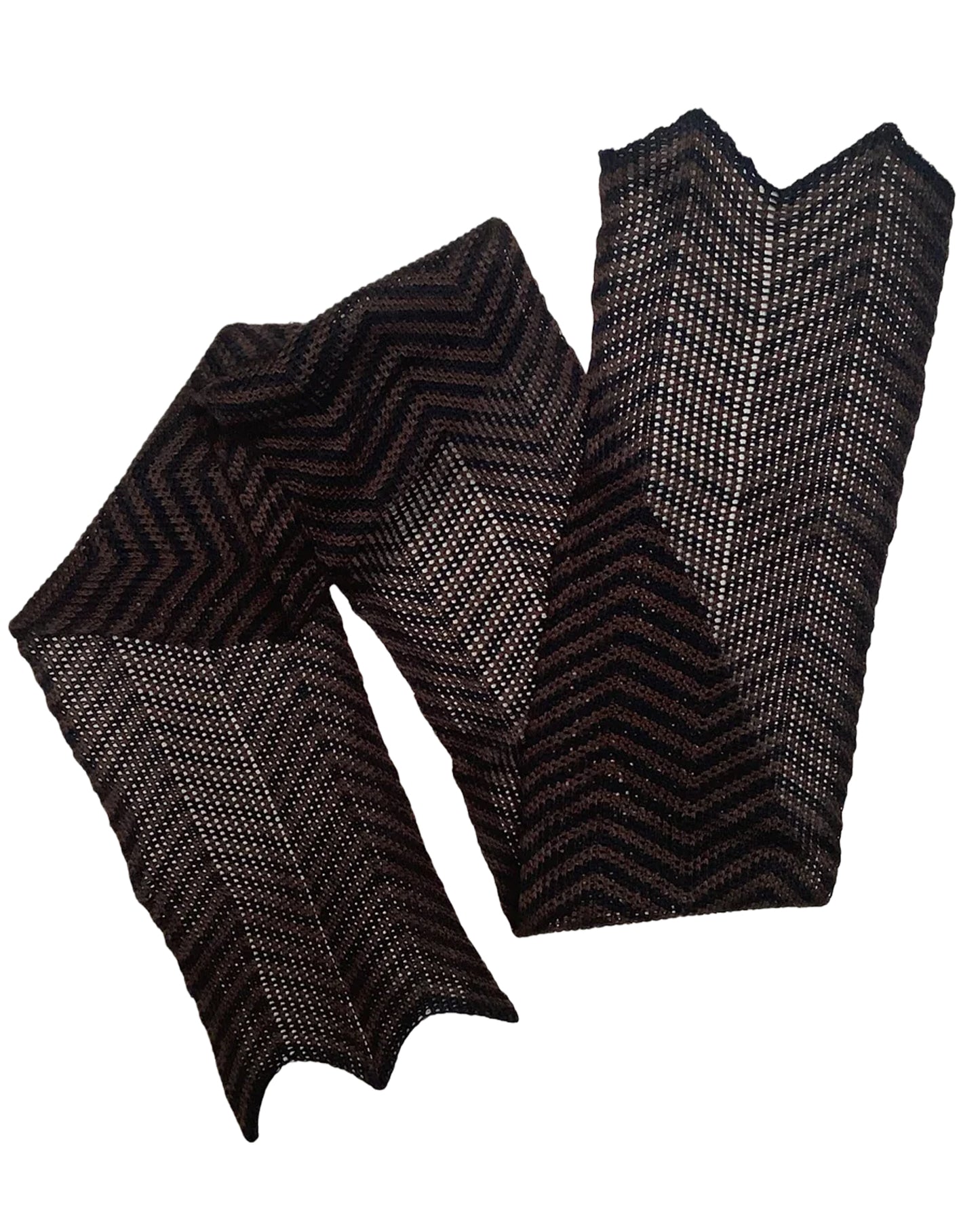 Chevron Necktie Chocolate/Navy