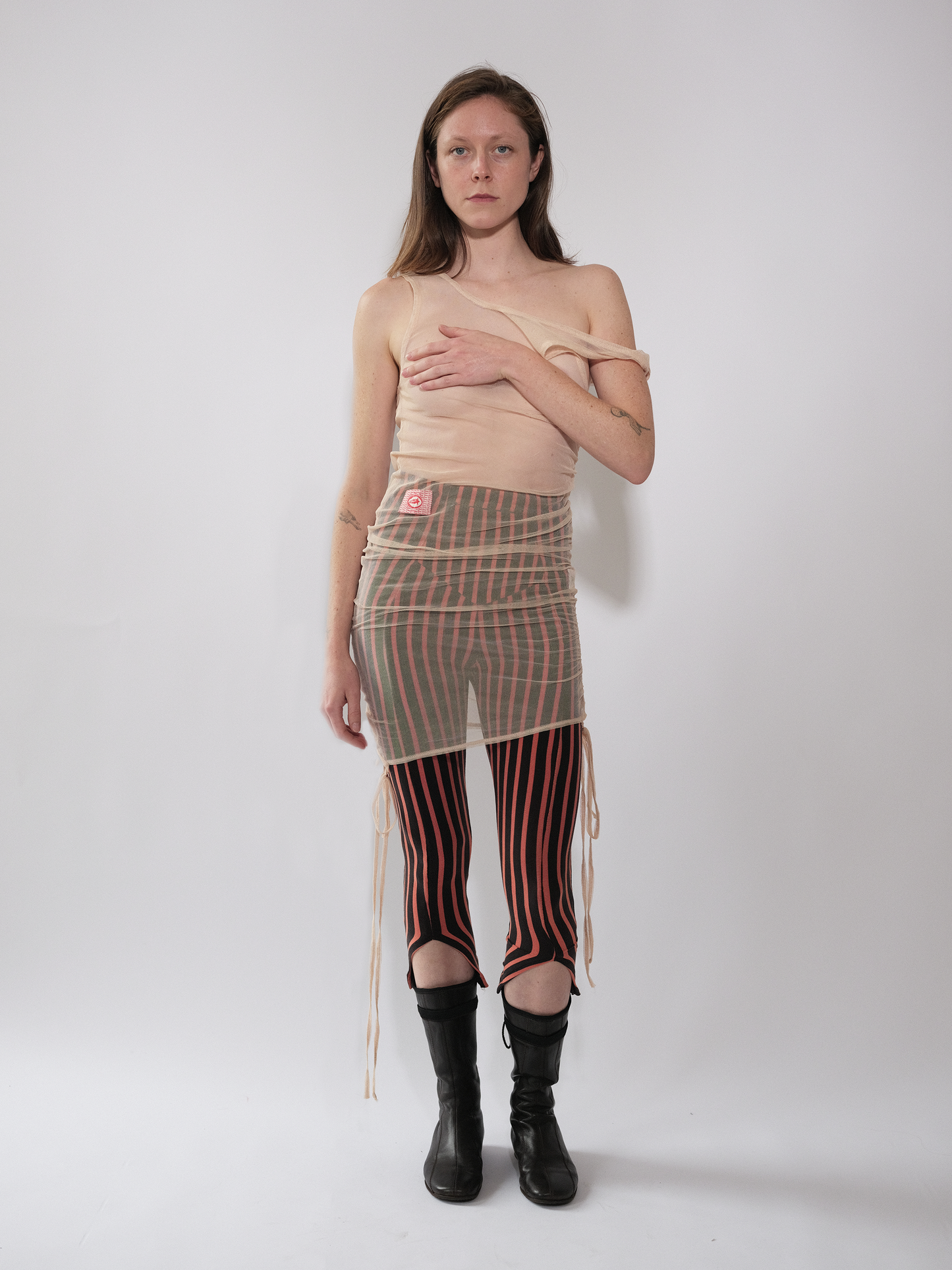 Multiway Tank In Cotton Tulle