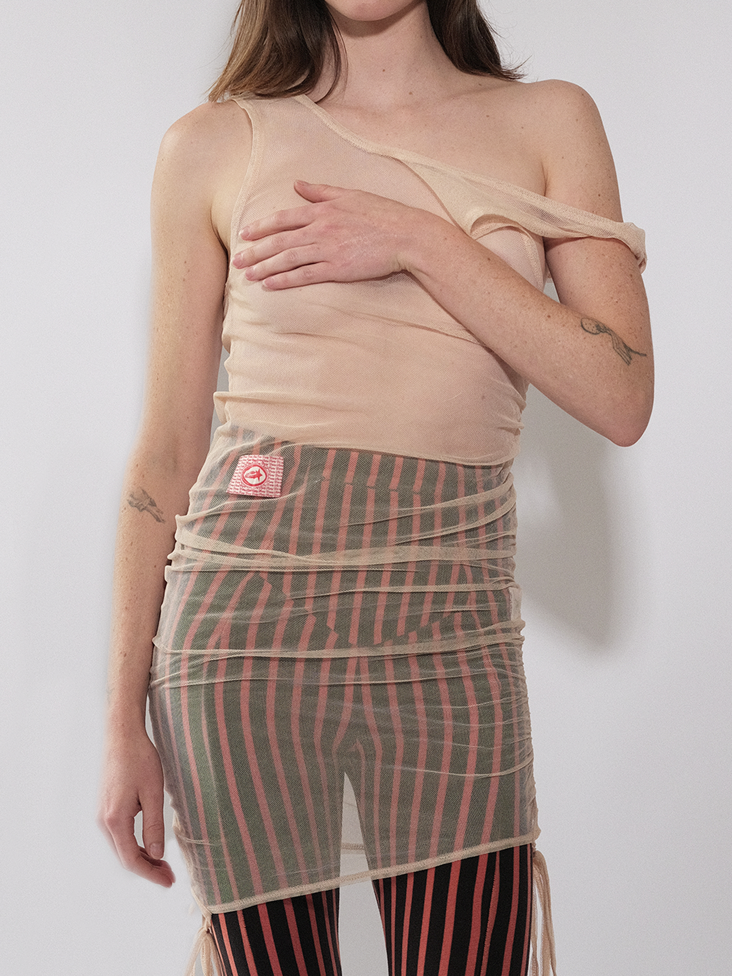 Multiway Tank In Cotton Tulle