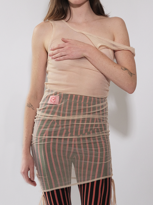 Multiway Tank In Cotton Tulle