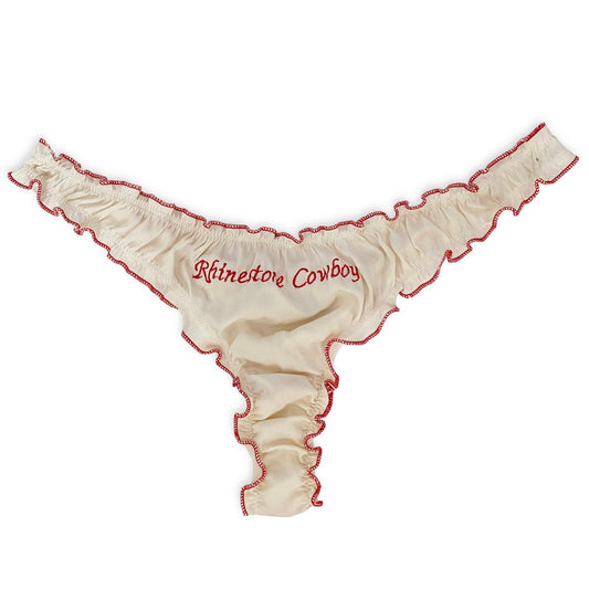 'Rhinestone Cowboy' Silk Thong