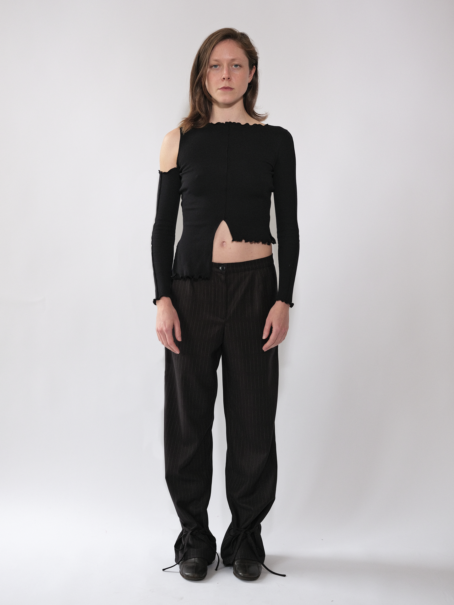 Tie Trousers Navy Pinstripe