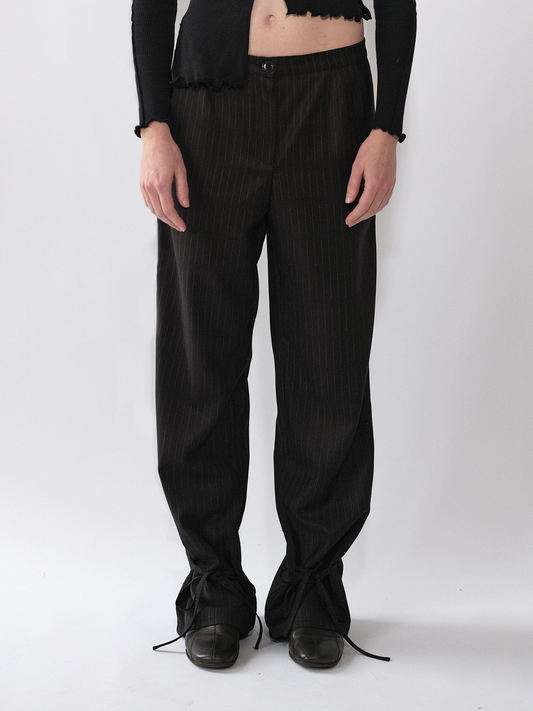 Tie Trousers Navy Pinstripe