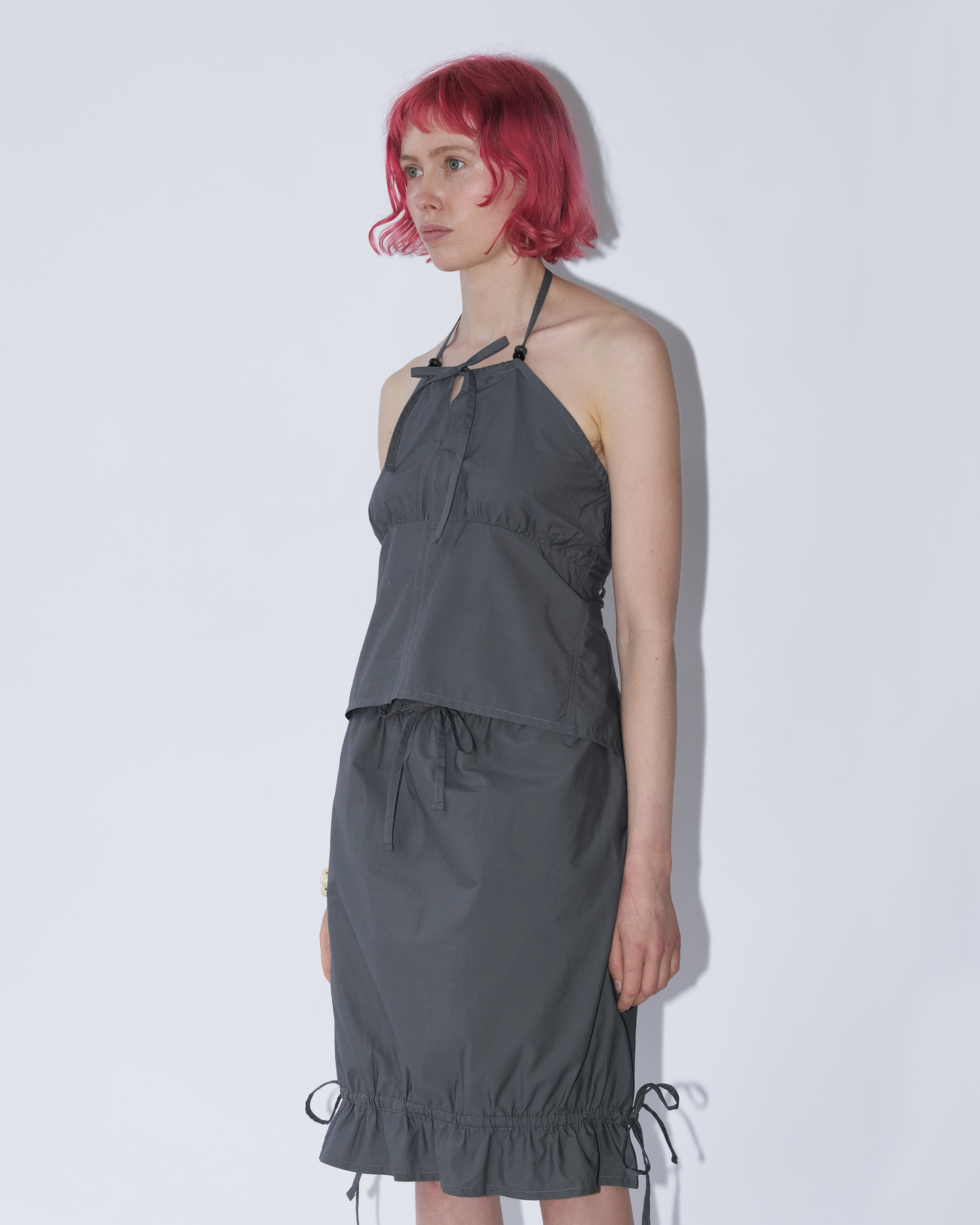 Bead halter - slate grey