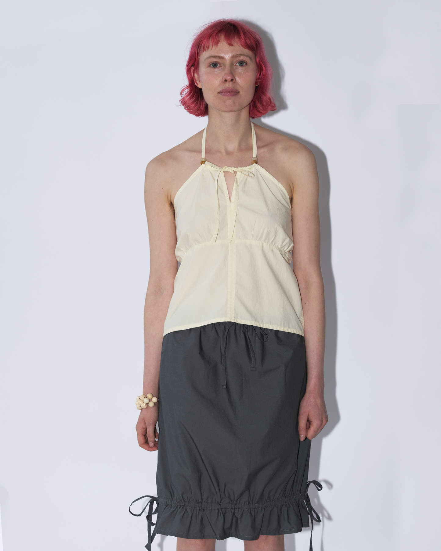 Bead halter - yellow