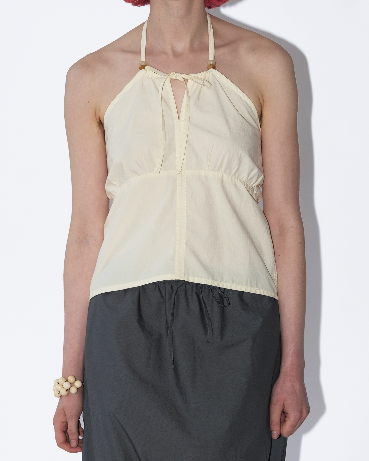 Bead halter - yellow