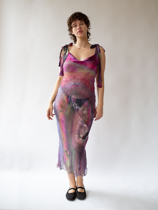 Silk Dress Pink/Purple