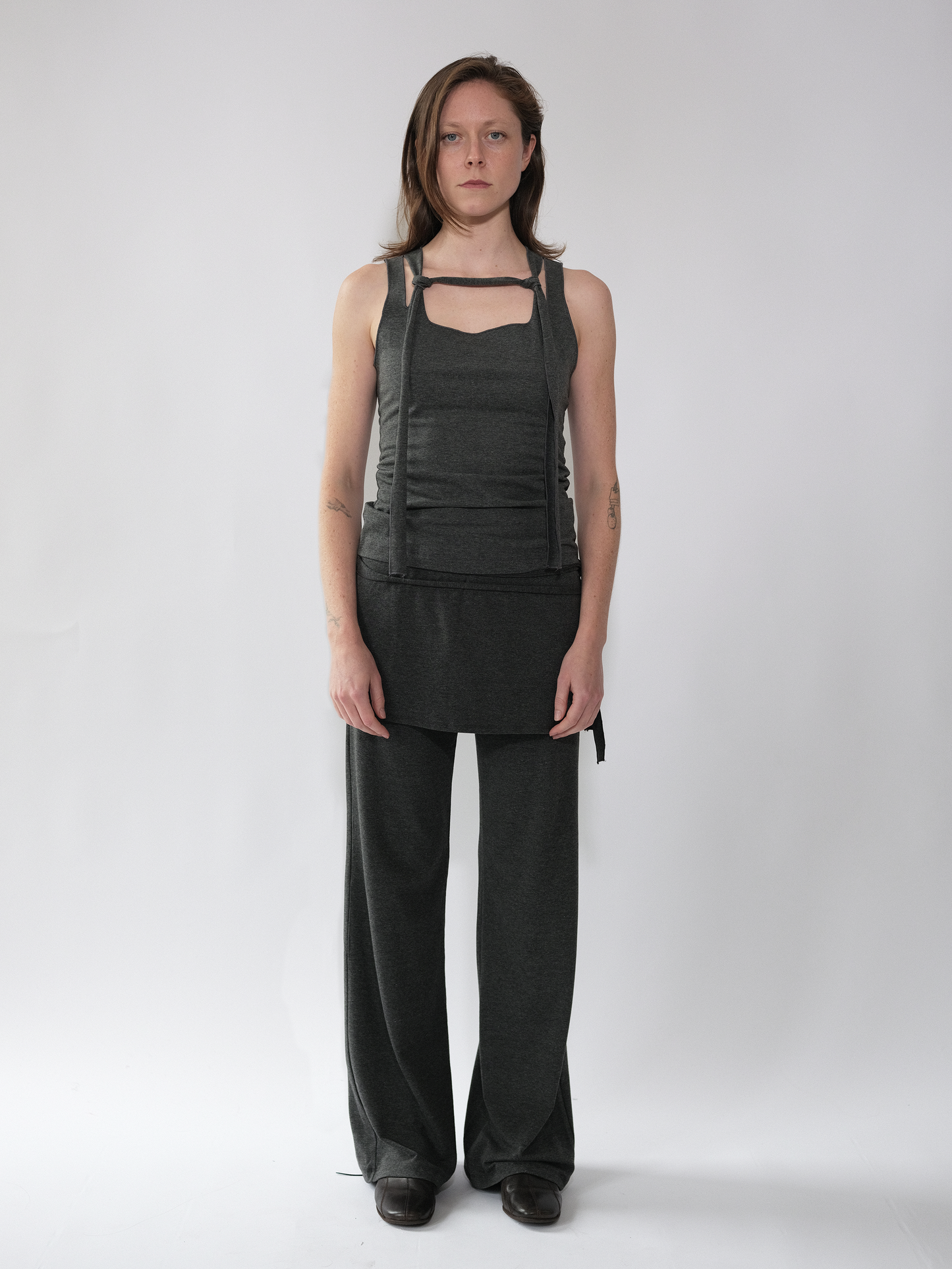 Linea Rope Vest Charcoal