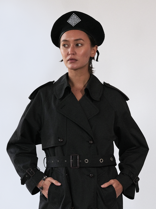 White Diamond beret hat