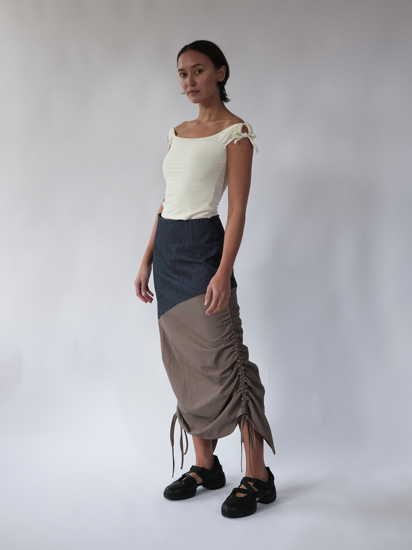 Rush Half denim skirt