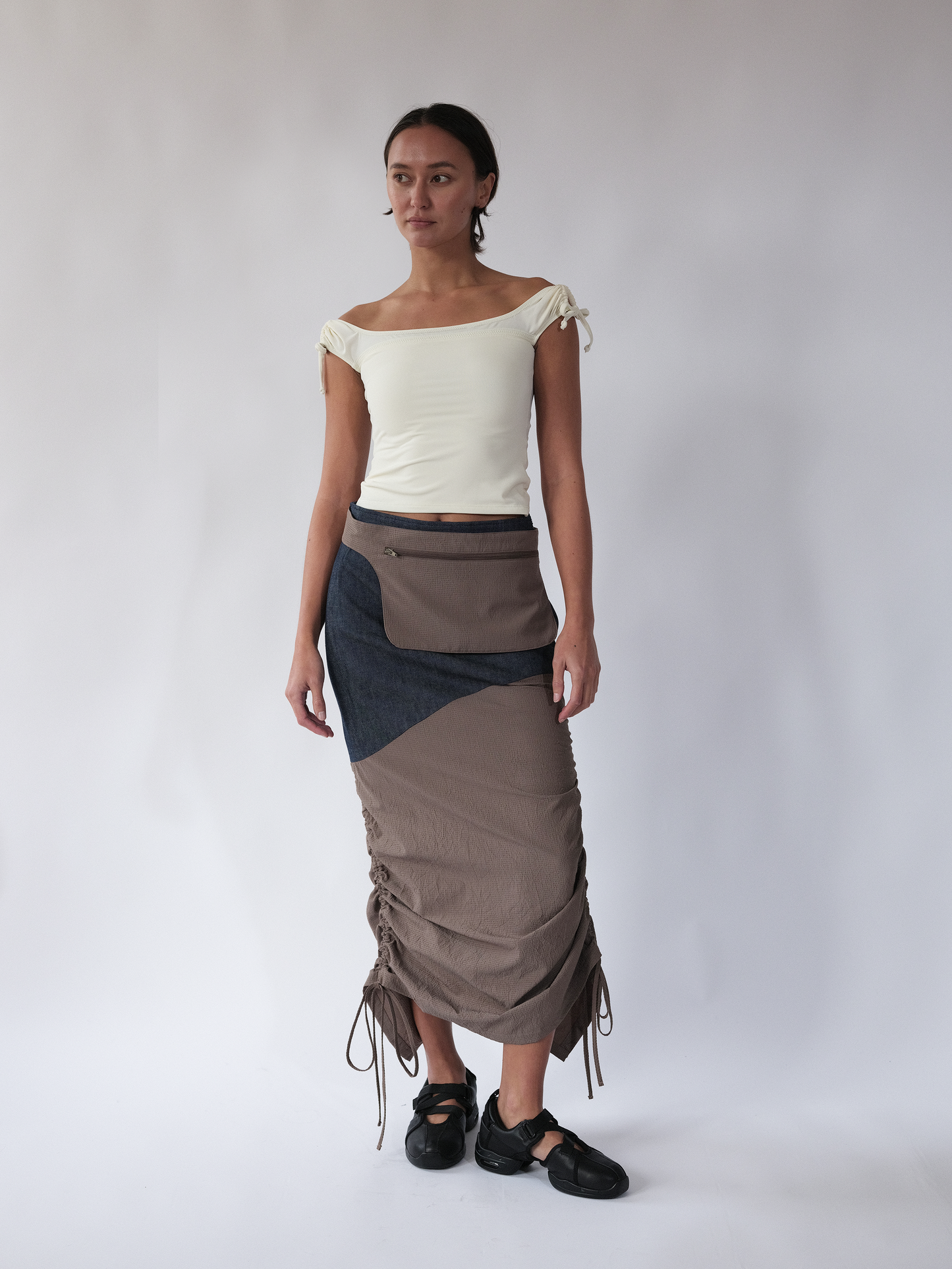 Rush Half denim skirt