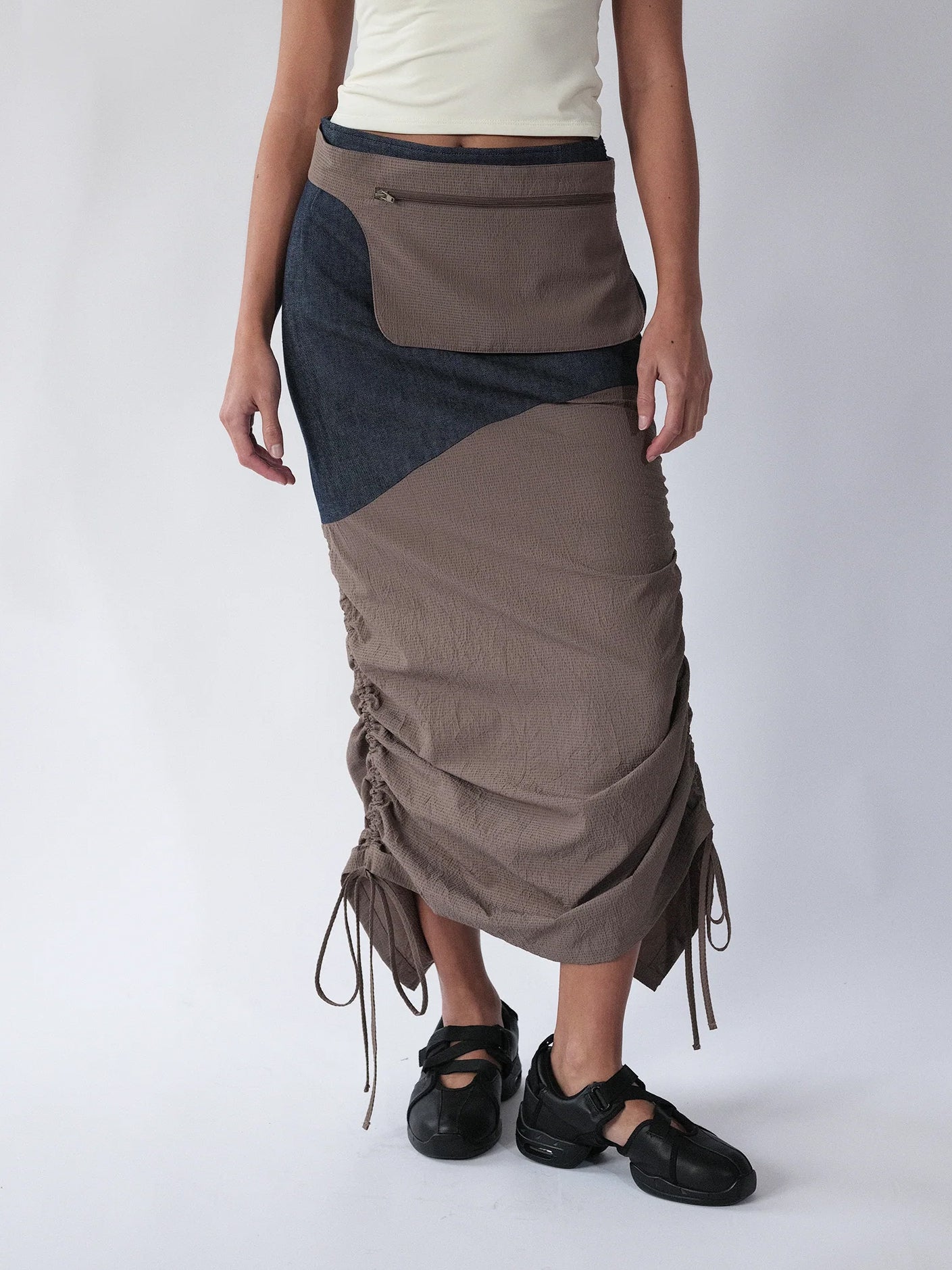 Rush Half denim skirt