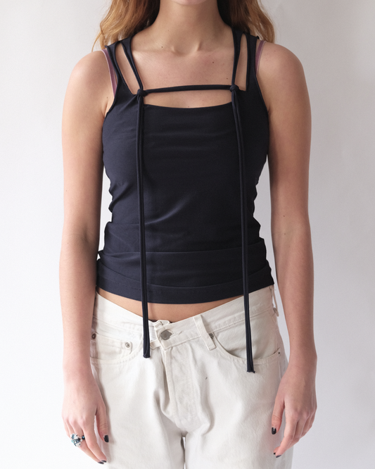 Linea rope vest navy