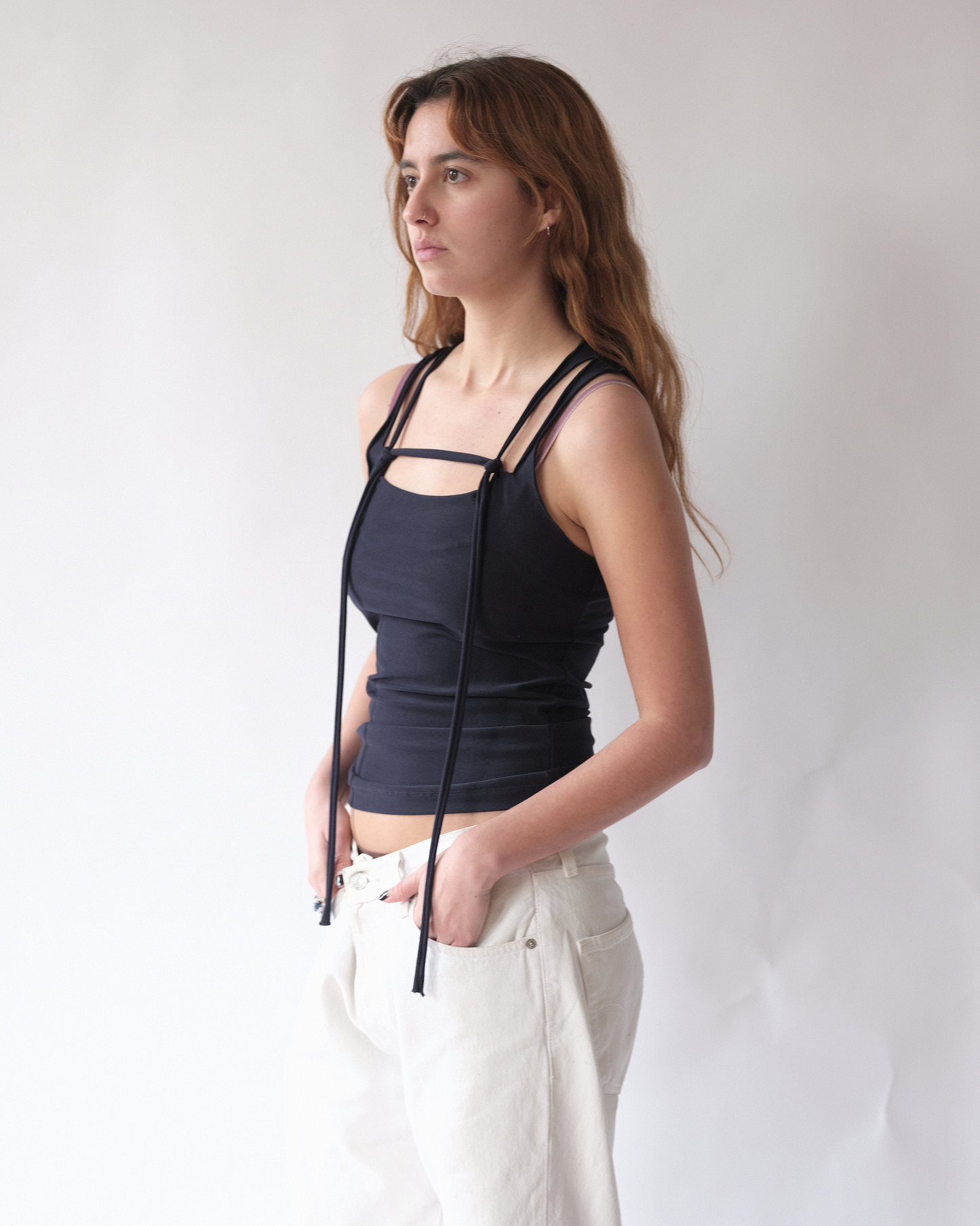 Linea rope vest navy