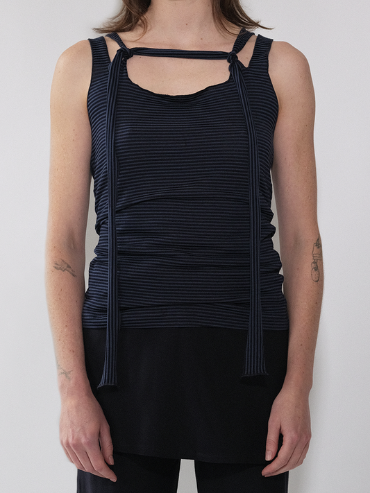 Linea rope vest navy