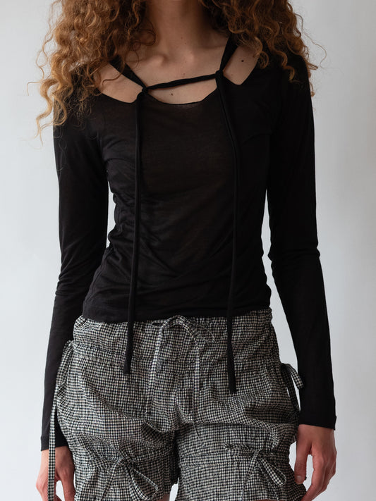 Linea Rope Top Black