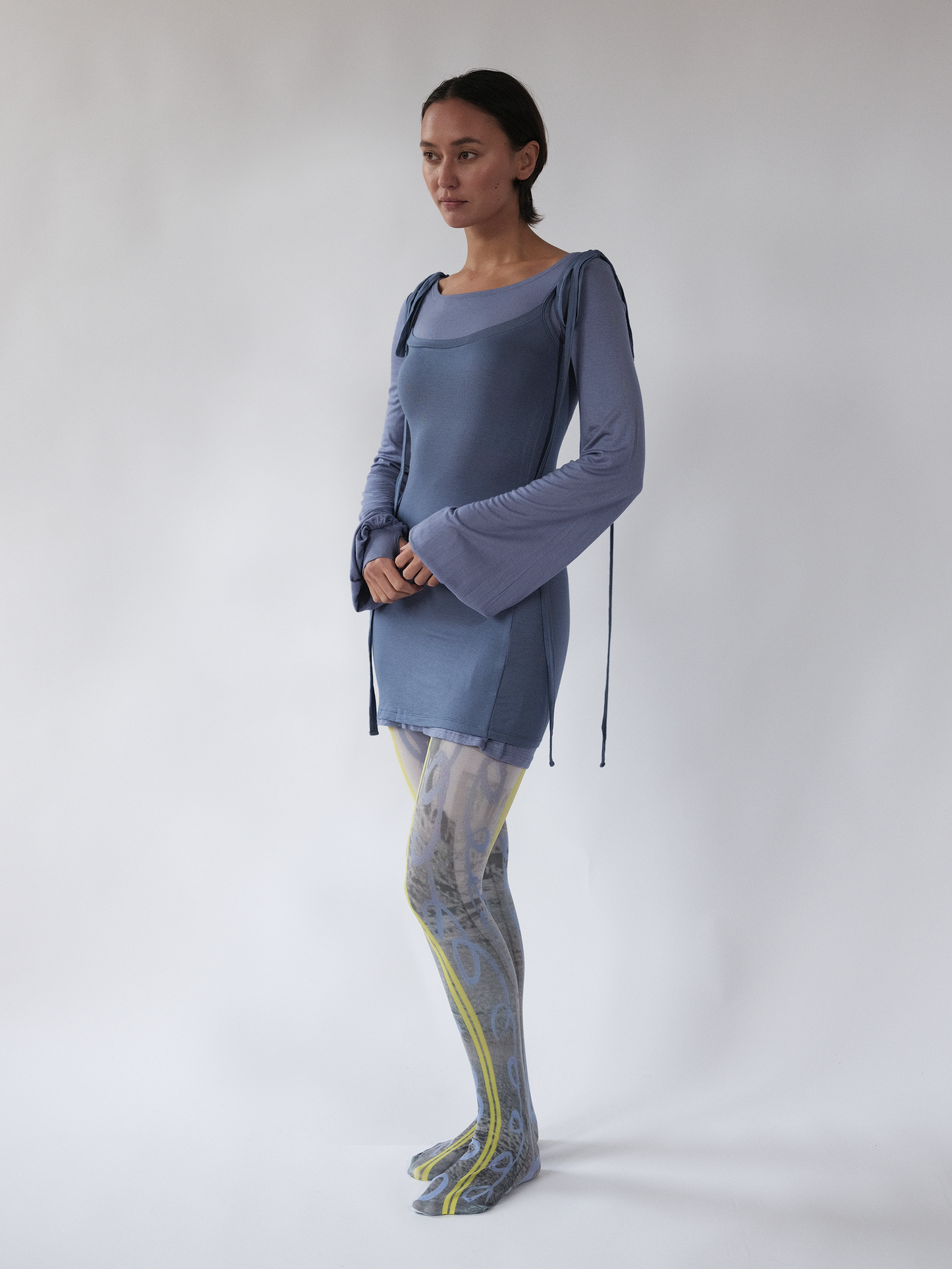 Layered Mini Dress - Orca