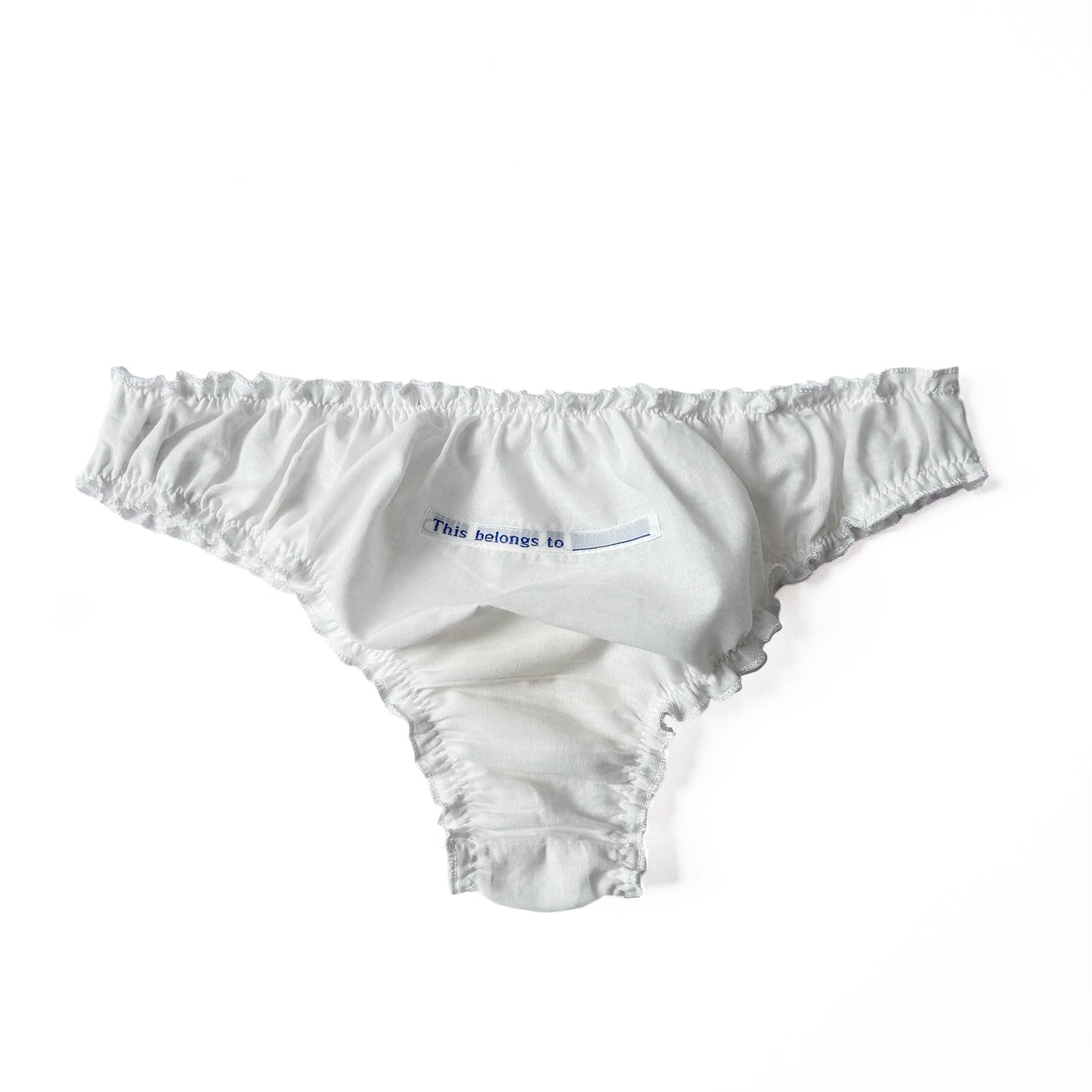 White Cotton Ruffle Knickers